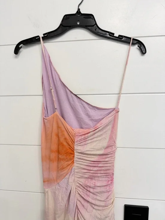 Jonathan Simkhai Coral Havana Marble Printed Midi Dress Size XS 36328 - Picture 9 of 15